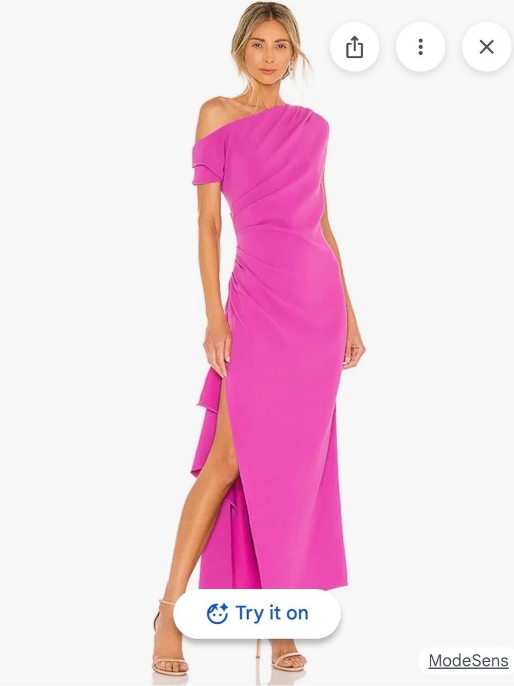 REVOLVE x ELLIATT One-Shoulder Gown with Side Slit